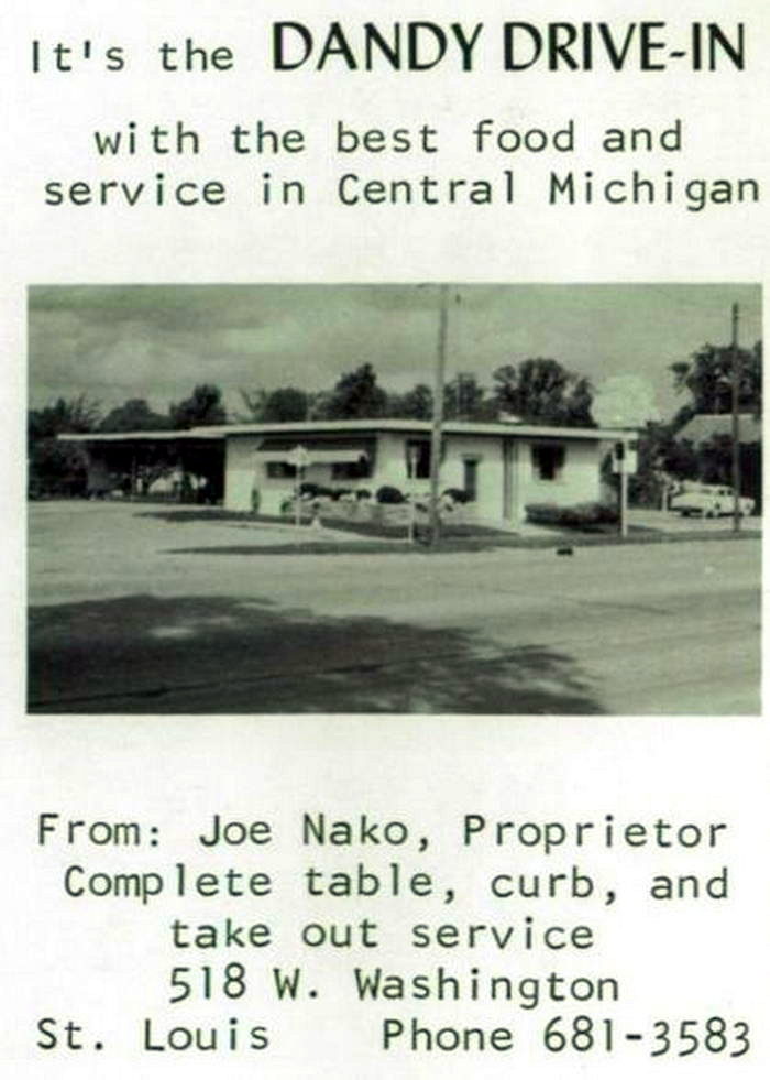 Tonys (Dandy Drive-In) - From St Louis High School Yearbook 1960S